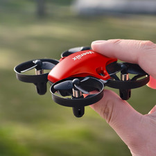 V995 Red Mini Drone for Kids and Beginners,Indoor RC Quadcopter Plane