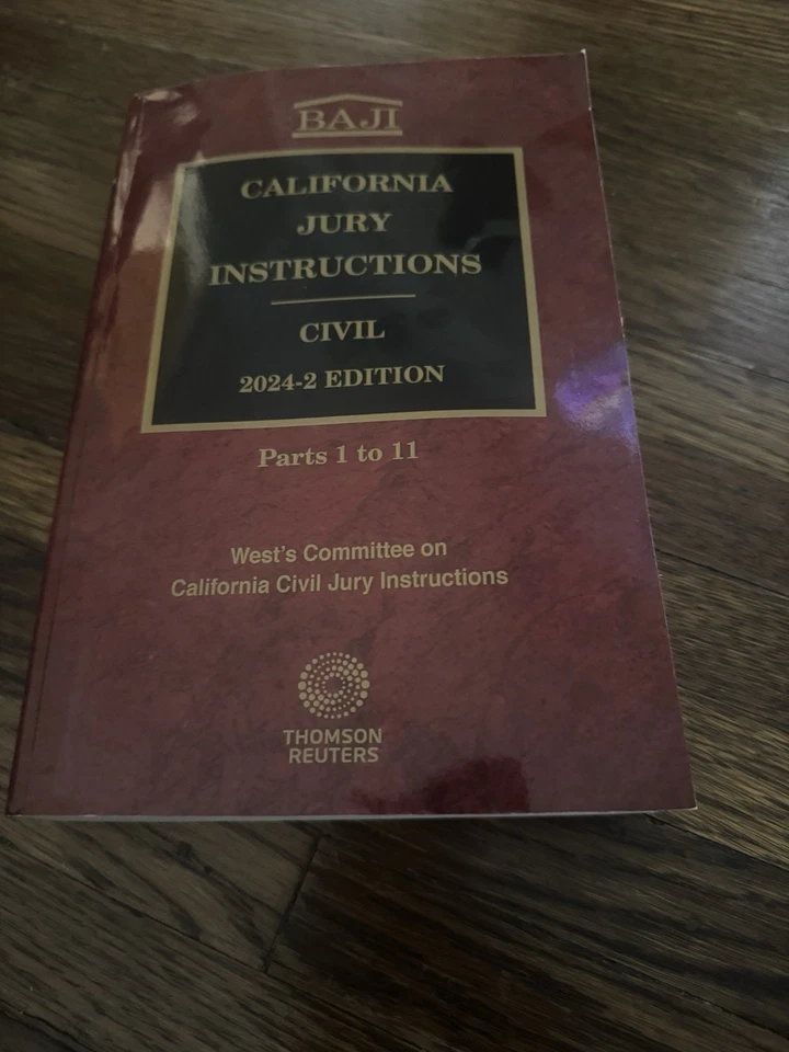 New 2024 California Jury Instructions—Civil (BAJI) volumes 1 &2 Complete Set - Image 4 of 4