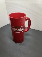 Vintage USA Made Winston Cigarettes Super Liter plastic Cup With Handle NASCAR.