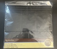 Recollections Photo Album Refill Pages 12.5" x 11.4" 4"x6" 10 Sheets 114558