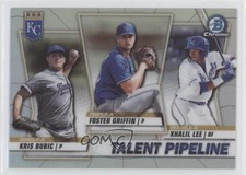 2020 Bowman Talent Pipeline Trios Chrome Kris Bubic Foster Griffin #TP-KCR 02ia
