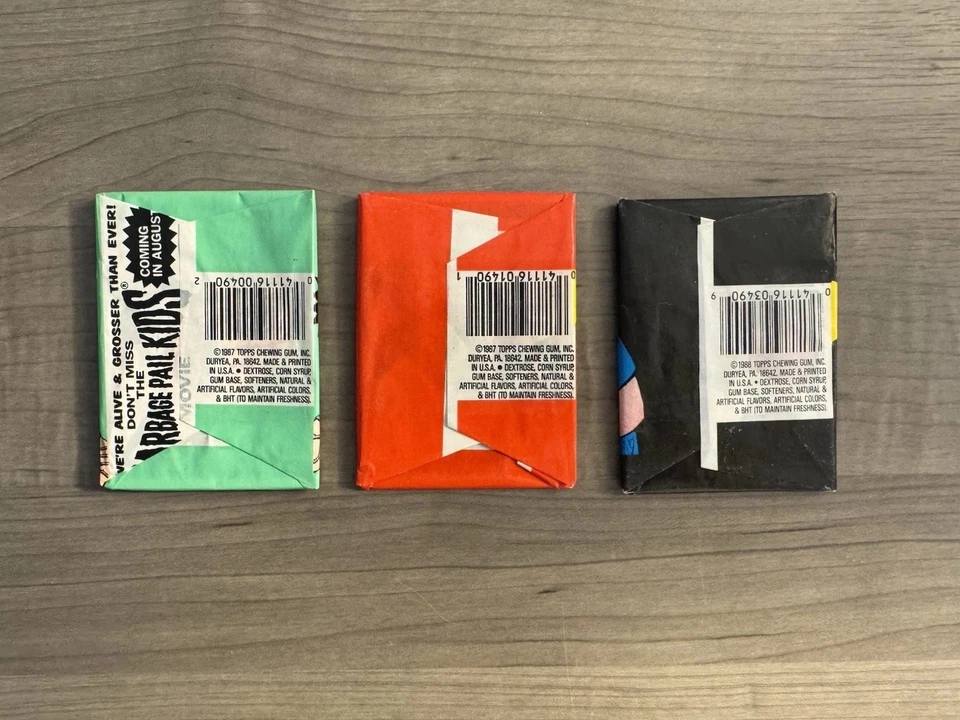 Garbage Pail Kids 10th 11th 13th Series Sealed Wax Packs Lot 3 Topps 1987-88 - Image 2 of 3