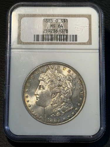 1885 O Morgan Silver Dollar NGC MS64