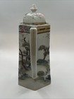 Antique Hand-painted Japanese porcelain octagonal chocolate pot with lid. — photo 4