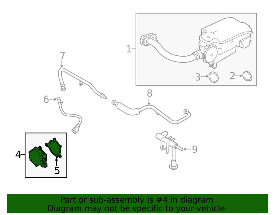 Bomba de vácuo Ford genuína HC3Z-2A451-A - Imagem 3 de 3