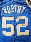 James Worthy Signed North Carolina Tar Heels #52 Basketball Jersey, JSA COA NCAA