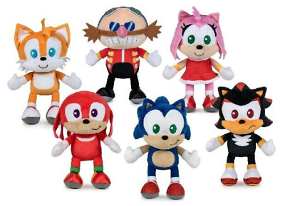 SONIC The Hedgehog Plüsch 24 cm Tails Knuckles Shadow Amy Rose Dr. Eggman