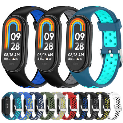 Silicone Band Strap For Xiaomi Mi Band 10 / 9 / 8 Smart Wristband Bracelet