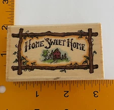 Home Sweet Home Rubber Stamp by Holly Pond Hill