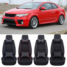For Kia Forte Car Seat Covers 25-seater Front Rear Full Set Cushion Pu Leather