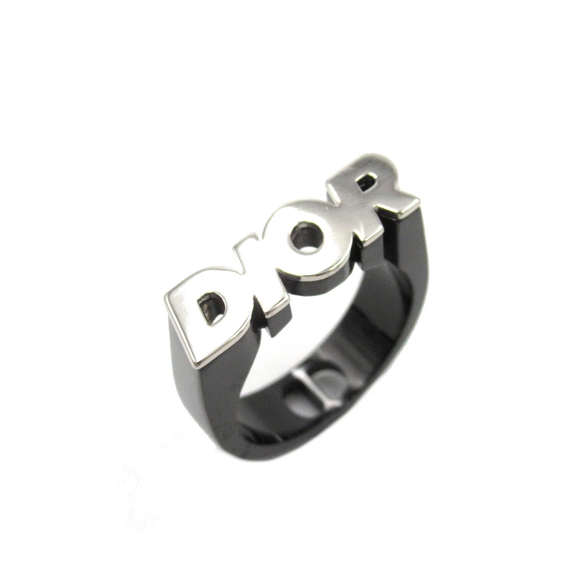 Christian Dior Icon ring #20 Japan size M bague Silver Black | eBay