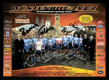 W&uuml;stenrot ZVVZ Autogrammkarte 6x Original Signiert Radfahren # BC G 31190