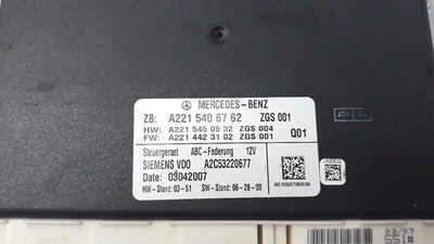 A2215406762 Control Unit ABC Suspension MERCEDES S Class CL 