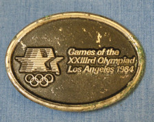 Vtg 1994 Games of the XXIIIrd Olympiad Belt Buckle HEAVY WEAR