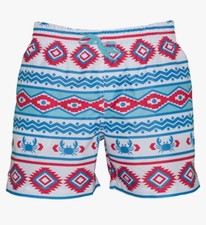 Meripex Mens Swimming Trunks Size Large Aztec Design Drawstring