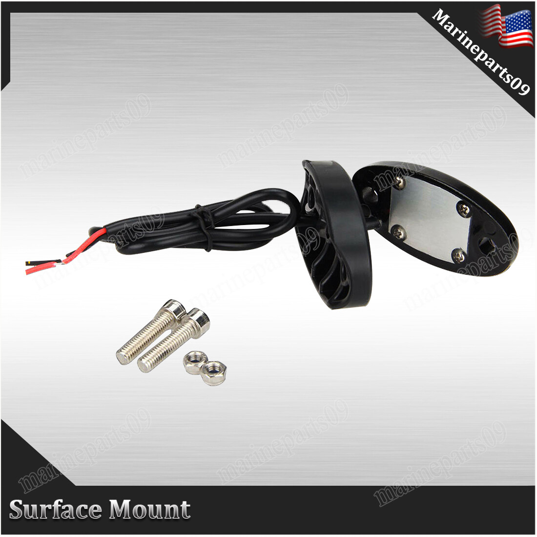 Submersible Marine Boat LED Cabin Deck Courtesy Light Stern Lights Blue 4 pods