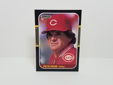 1987 Donruss Baseball #186 Pete Rose, Cincinnati Reds - Base Card