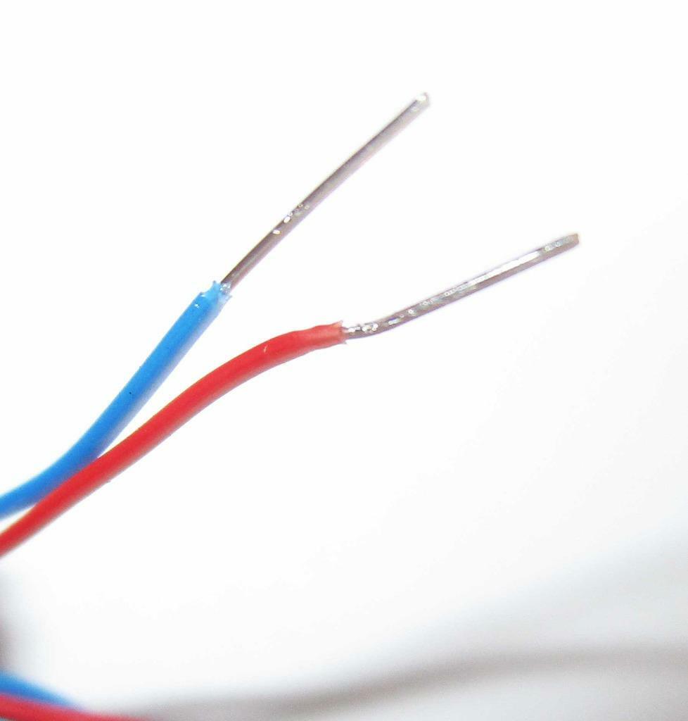 50 feet Solid 28 AWG Silver Plated Wire Tight Twisted Pair Red Blue SPC