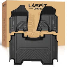 Lasfit Floor Mats for Ram 1500 Crew Cab 2019-2024 All Weather Rubber TPE Liners