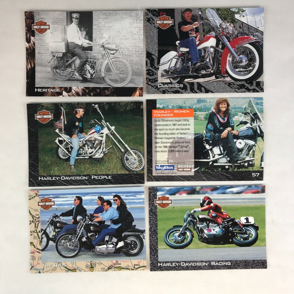 HARLEY DAVIDSON (Skybox 1994) Complete Boxed 90 Card Set w/ Armed