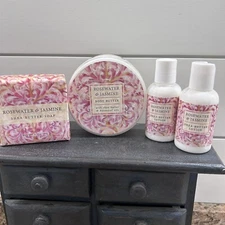 Greenwich Bay Trading Co. Rosewater & Jasmine  4 Piece Gift Set Lotions & Soap