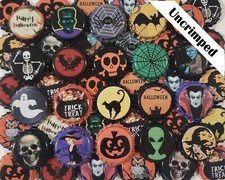 100 Halloween Beer Bottle Caps Uncrimped Crown Caps Decoration