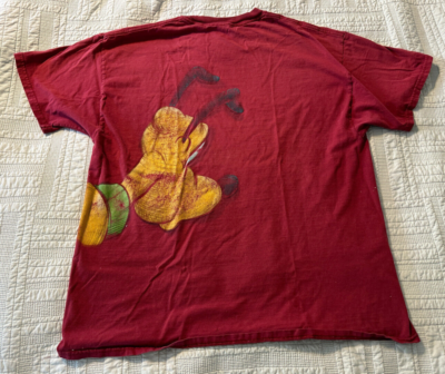 ディズニー ヴィンテージ プルート Tシャツ XLサイズ ポスターデザイン Disneyland WDW SIZE XL PLUTO Side Wrap Front Back Graphic T-Shirt