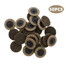 50Pcs 2 inch Roll Lock Sanding Discs Coarse Surface Conditioning for Die Grinder