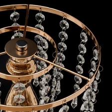 10Pcs Crystal Flower Stands Vases 55cm Wedding Centerpieces Dining Table Gold US