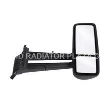 Black Rear View Side Mirror Right Side For Kenworth 14-19 T680 w/Antenna Mount