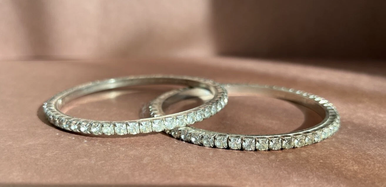 Set Braccialetti Braccialetti Braccialetti Argento Due GIVENCHY Tono Argento