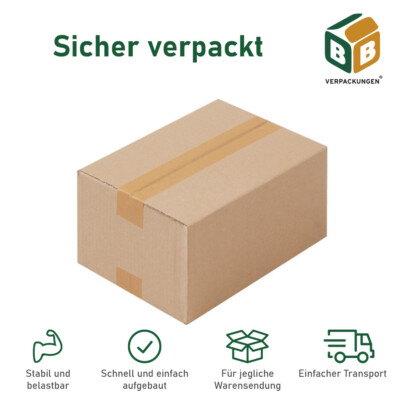 25 Stück Faltkarton 330 x 240 x 160 mm