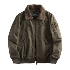 Velvet Jacket Men's Loose Workwear Large Size Cotton Coat Thickened Winter Lapel