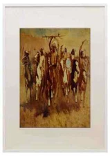 522057 Victory Dance Frederic Remington A3 A4 Framed Print Picture