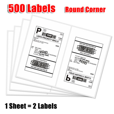 880 Koala Shipping Labels for Laser and Inkjet Printers 5.5x8.5 Half