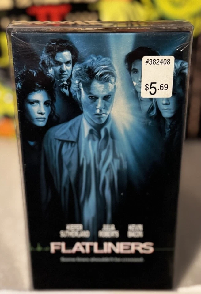 FLATLINERS 1990 HORROR VHS Factory Sealed 1st Release Feb 1991 Watermarks w/Case - Image 2 of 4