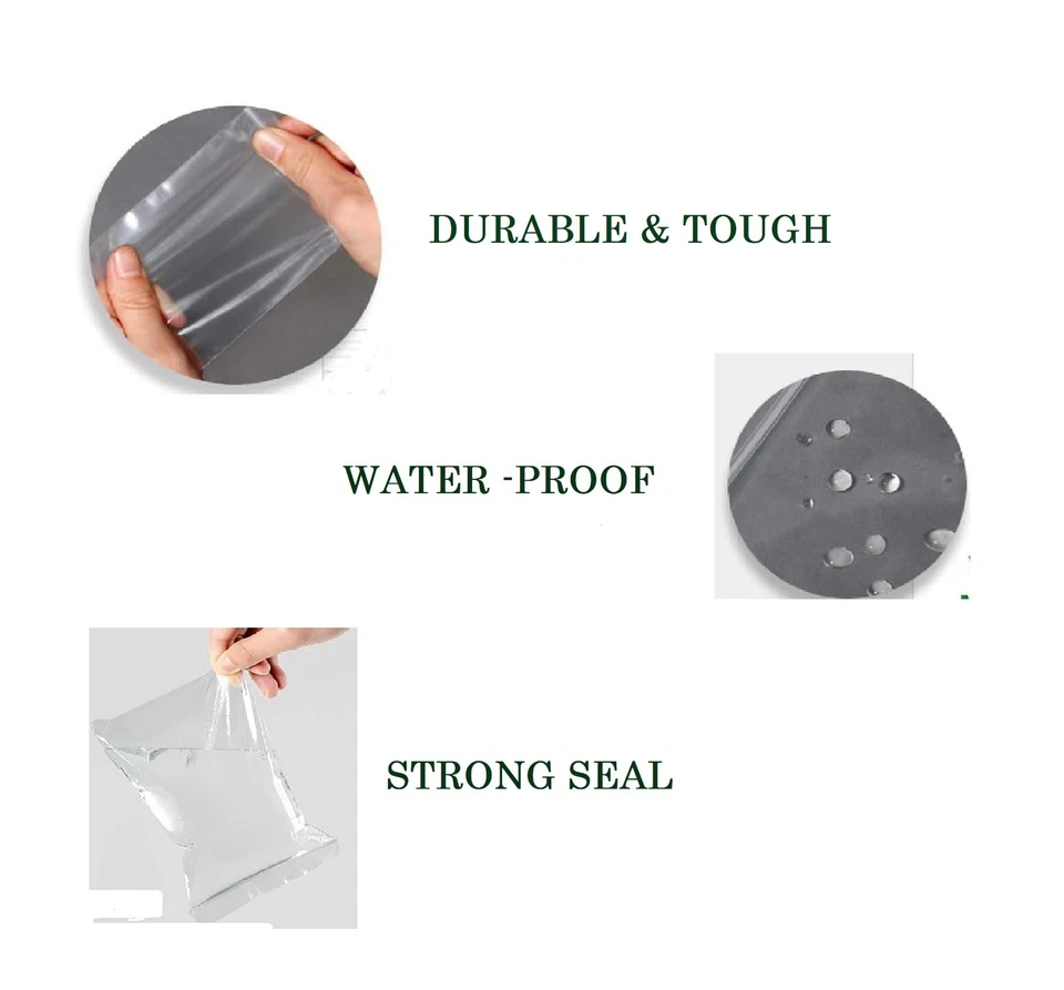 1000ct Clear Resealable 2"x3" Zip Seal Top Lock 2MIL Clear Plastic Bags Baggies - Image 4 of 4