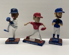 Toronto Blue Jays Bobblehead Lot Of 3 Pitchers Stroman Estrada Sanchez Baseball