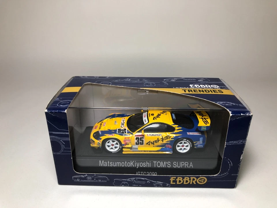 1/43 EBBRO SUPRA JGTC 2000 MATSUMOTO KIYASHI GIALLO - Immagine 2 di 4