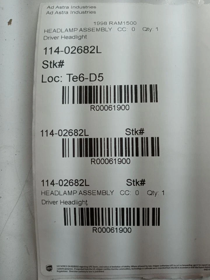 1994-2001 Dodge Ram 1500 Aftermarket Halo Farol de LED Driver Esquerdo OEM Substituir - Imagem 4 de 4