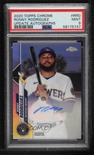 2020 Topps Chrome Update Target Ronny Rodriguez #USA-RRO PSA 9 MINT Auto 8d2