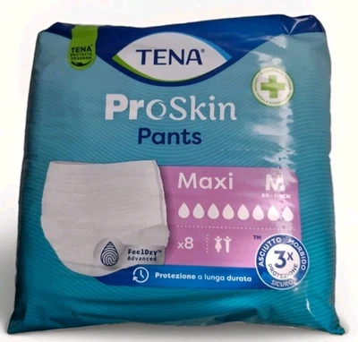 Maxi pantalones TENA PROskin - 8 bragas para incontinencia talla M - Imagen 1 de 4