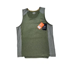 Bass Outdoor Pullover Knit Active Men's Tank Top Cliff Core Base Layer Dp Lime M