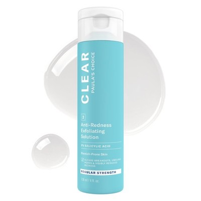 Paula's Choice CLEAR Anti-Redness Exfoliating Solution, 4 Fl Oz (Pack of 1) 
