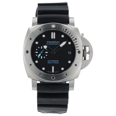 Panerai Submersible Black Dial 42mm Automatic  Movement Men s Watch PAM00973
