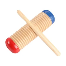 Guiro Toy Wooden Guiro Set Guiro Instrument Training Musical Tone With Safety