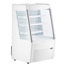 36" White Vertical Air Curtain Merchandiser - 115V