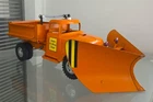 VINTAGE 1950s TONKA PRESSED STEEL STATE HI-WAY DEPT HYDRAULIC DUMP TRUCK W/ PLOW