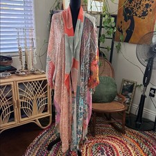 NWT Free People Keeping Up With The Kimono Magic Combo Open Front Duster