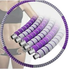 Collapsible Weighted Hula Hoop  For Adults Fitness Exercise 1kg
